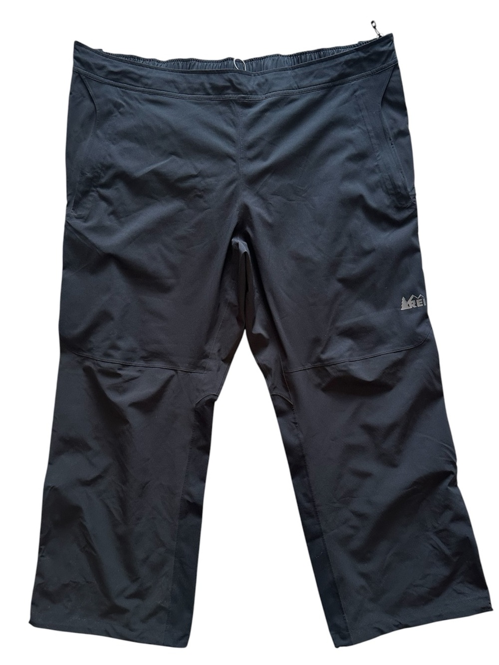REI Co-op Men’s Talusphere Full Side-Zip Rain Pants Black Size XXL-30L EUC